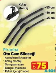 PİRANHA OTO CAM SİLECEĞİ 45/50/55 CM fiyat ve kampanya bilgisi